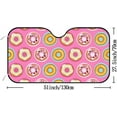 thumbnail image 2 of GZHJMY Car Front Windshield Sunshade UV Heat Protection, Foldable Auto Windshield Sun Visor for SUV Sedan Cute Donut Elements, Car Sunscreen Blocks UV Rays Heat 51x27.5inch Keep Vehicle Cool, 2 of 5