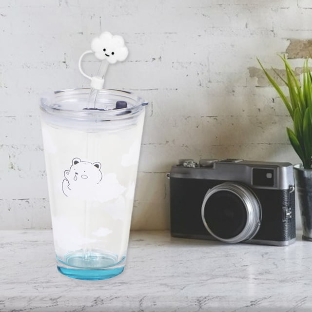 Taza de Agua Linda Oso Soledad Dibujos Animados Prueba de Agua COUD WATERCUP