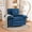 Blue, variant on Wansaly Swivel Accent Chair, 23.6" Wide Chenille Armchair with Pillow, Yellow