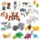 thumbnail image 2 of Bloques de construcción grandes, accesorios para animales del zoológico, granja avícola, dinosaurio marino, juegos de ladrillos para ensamblar, juguetes educativos para niños, regalos, 2 of 5