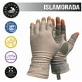 thumbnail image 2 of Glacier Outdoor Islamorada Sun Glove Unisex UV Protection Fingerless Summer Gloves, Rasta XL, 2 of 15