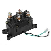 Metal Contactor Winch Rocker COMBO 12V Solenoid Relay Thumb Switch For ATV UTV