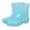 Blue, variant on Women Rain Boots Waterproof Cute Garden Shoes Non Slip Comfort Insole Wellies Mid Calf Rainboots for Ladies Outdoor Workout Rain Shoes