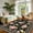 Black, variant on GlowSol 2x6 Gray Washable Floral Runner Rug, Non Slip Low Pile Rug for Hallway Kitchen Bedroom