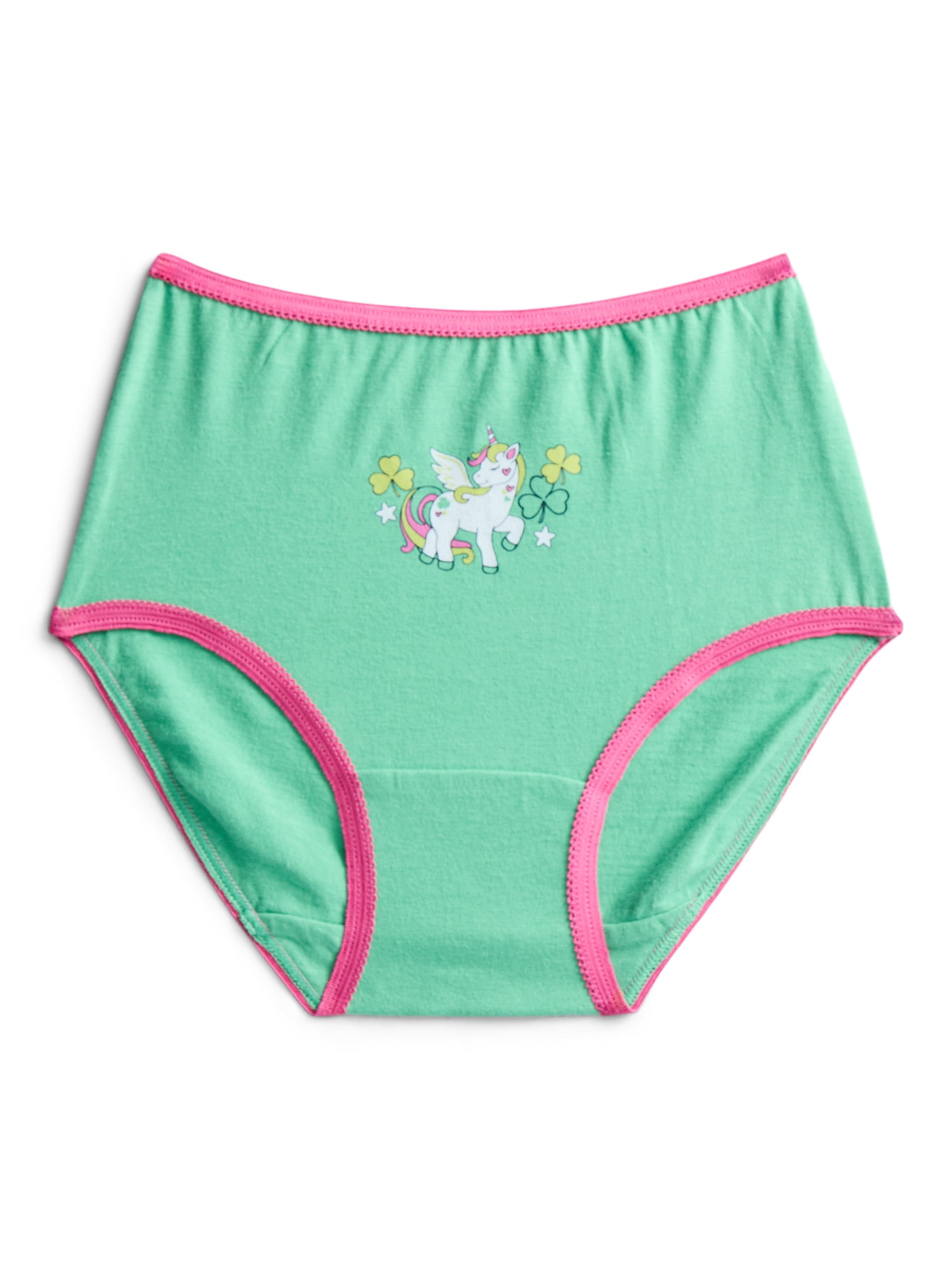 St Patrick's Day Girls Cotton Underwear Briefs from Way To Celebrate, 5-Pack, Sizes S-XL