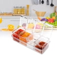 thumbnail image 3 of Januofit Clear Seasoning Box, 4 Piece Seasoning Rack Spice Pots, Plastic Storage Container Condiment Jars with Lids and Spoon, Storage Container Spice Jar for Salt Sugar Tea Herbal Coffee Beans, 3 of 7