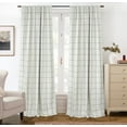 thumbnail image 1 of Cortinas DriftAway, 2 paneles, 100% lino opaco, a cuadros, 213 x 132 cm, 1 of 9