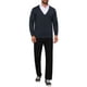 thumbnail image 2 of SUÉTER DE PUNTO CON BOTONES DE MANGA LARGA EN V PARA HOMBRES INSPIRE CHIC CON BOLSILLOS TAMAÑO S AZUL MARINO, 2 of 5