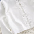 thumbnail image 5 of KPOPLK Kids Girls Cardigan Fall Long Sleeve Button Down Clothes Toddler Cardigan Knit Sweater for 1T 2T 3T 4T 5T White Size 3-4 Years, 5 of 5