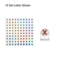 thumbnail image 2 of Unique Bargains Laser Capital Letter Stickers, Alphabet X Round Self-Adhesive Reflective Letter Stickers 10 Sheets(1000 Stickers), 2 of 7
