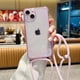 thumbnail image 1 of Funda de silicona líquida con correa para el cuello, carcasa con cable para OPPO A72 5G A93S A92 Reno 4 4Se Find X2 Pro Reno 7 RealmeX7 Fivean unisex, 1 of 2