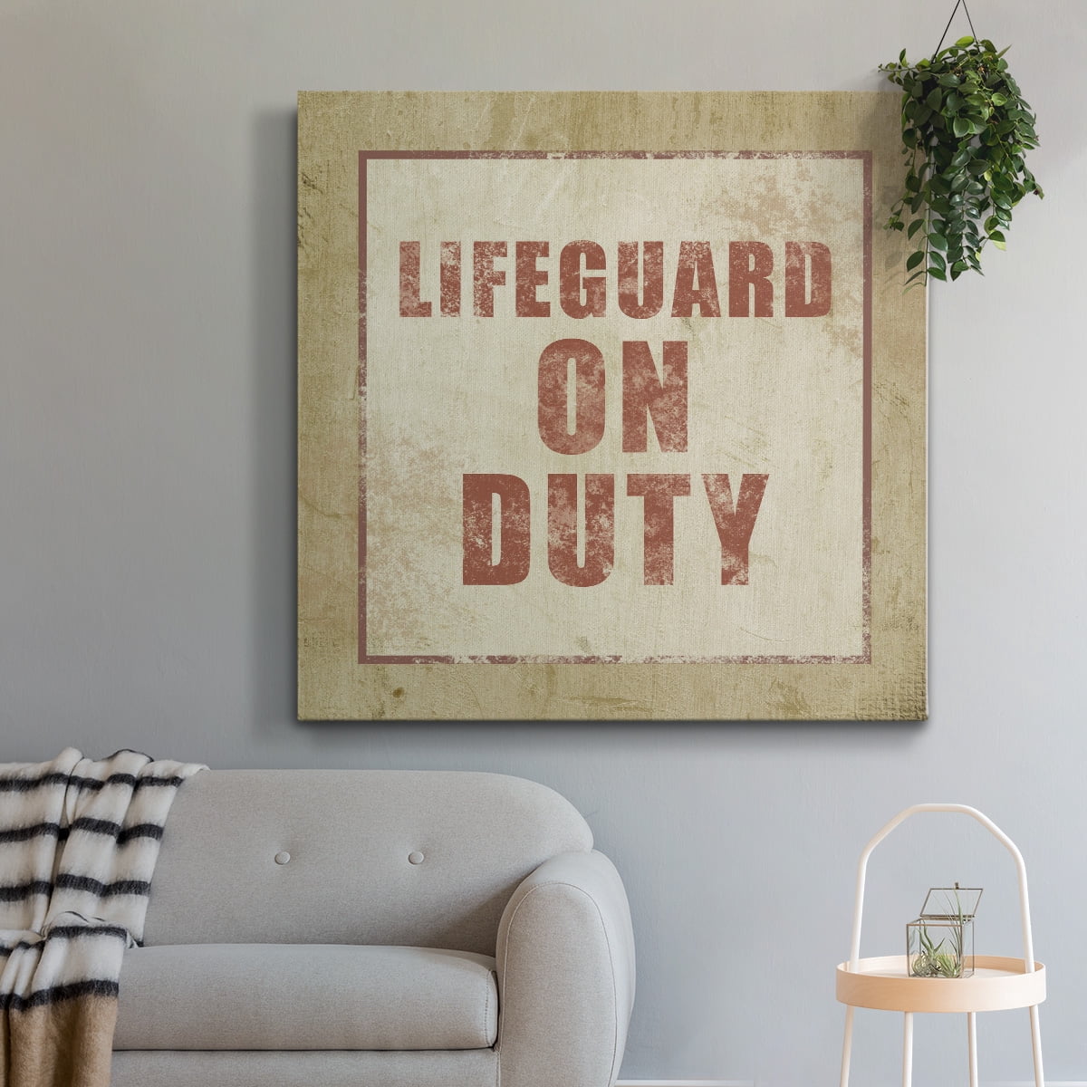 Wexford Home Beach Sign V-Premium Gallery Wrapped Canvas, 32" x 32" - Ready to Hang