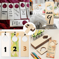 20PC Unfinished Wood Door Knob Hanger Door Knob Signs for Painting DIY