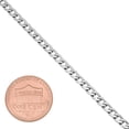 thumbnail image 3 of 7mm High-Polished Stainless Steel Flat Curb Choker Chain Necklace, 19.5 inches + Gift Box, 3 of 7