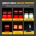 thumbnail image 2 of BUNKER INDUST Wireless Trailer Lights Kit, Adjustable Magnetic Towing Lights with Brake Turn Reverse Strobe Side Number Plate Light for Trucks, Boat, RV, Vehicle, Caravan, 2 of 9