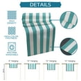 thumbnail image 7 of Table Runner Dresser Scarves 72 Inch Long, Summer Sea Aqua and White Stripe Linen Dining Table Runners Rustic Striped Texture Tabletop Scarf for Wedding Holiday Party Kitchen, 7 of 7