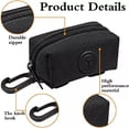 thumbnail image 4 of Paquete de 2 (negro + azul) Dispensador impermeable de bolsas para excrementos de perros, bolsa para excrementos, 4 of 5