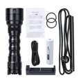 thumbnail image 2 of DL16 Powerful Diving Flashlight IP68 Waterproof SST40 Max 2000 LM Dive Light Tail Switch Power Indicator 4 Modes,Diving Flashlight ,Portable, 2 of 8