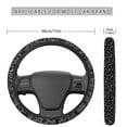 thumbnail image 3 of Renewold Car Steering Wheel Cover Universal 15 Inch Breathable Better Grip, Car Accessories for Women Men, Leopard Print Black, 3 of 6