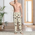 thumbnail image 2 of Kdxio Funny Chicken Print Mens Pajama Pants Set Sleep & Lounge Pants, PJ Bottoms with Pockets and Button Fly-Small, 2 of 6
