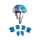 thumbnail image 5 of Matsuzay 1 Juego de casco de rodillo para niños, cascos de bicicleta ajustables, almohadilla para niños y niñas, rodillera, codera, Flor azul 2piezas, 5 of 6
