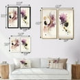 thumbnail image 4 of Designart "Movement in Deep Purple I" Abstract Geometric Framed Wall Art Set Of 2 - Purple Geometric Gallery Wall Frame Set For Home Decor, 4 of 6