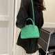 thumbnail image 4 of Bolso de mano para mujer, Bolso de mano de cuero PU, Bolso cruzado elegante Simple (verde), 4 of 6