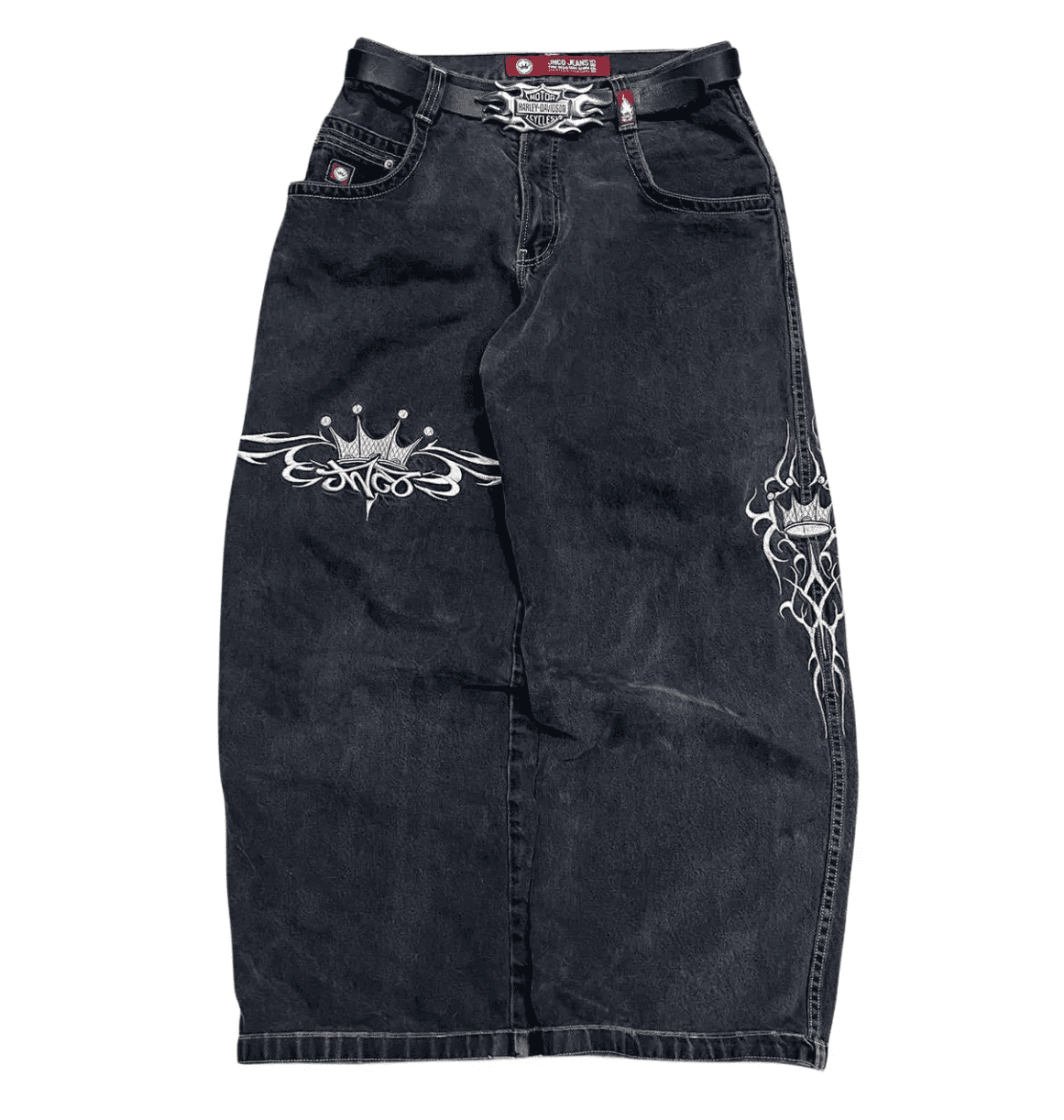 JNCO Jeans New Harajuku Hip Hop Retro Skull Graphic JNCO Jeans New Harajuku Hip Hop Retro Skull Graphic
