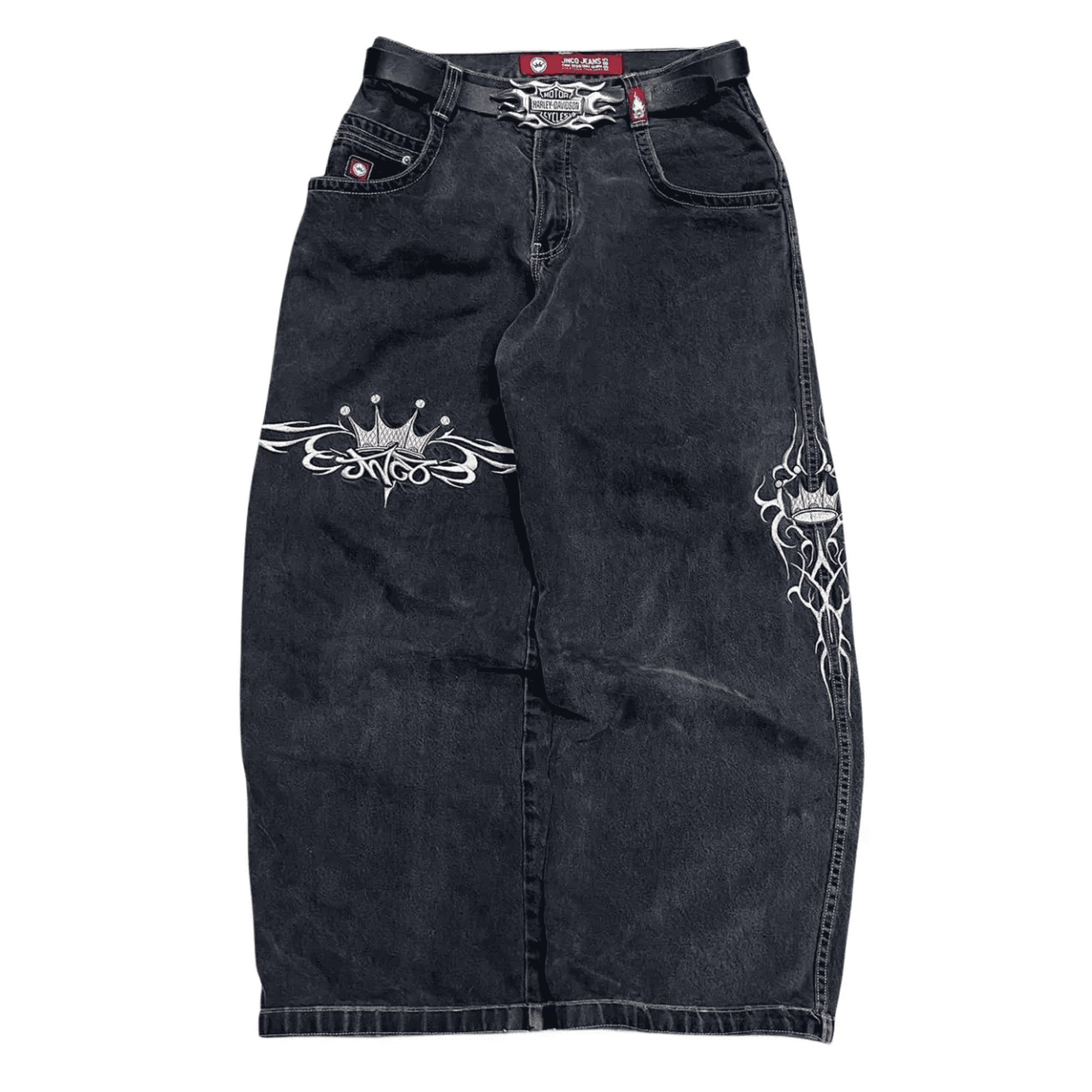 JNCO Vintage Jeans New Y2K Harajuku Hip Hop Washing Blue