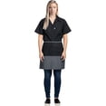 thumbnail image 1 of Uncommon Threads 3129-D200 18 x 22 in. Ardor Waist Apron, Black - Black Cat - Denim, 1 of 1