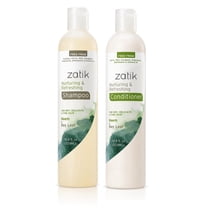 Zatik Naturals - Nurturing and Refreshing Shampoo   Conditioner Set-with Neem & Bay Leaf for Dry, Fine, Delicate Hair - Biodegradable, pH Balanced, Sulfates & Phthalates Free, 2x10.8oz (One of Each)