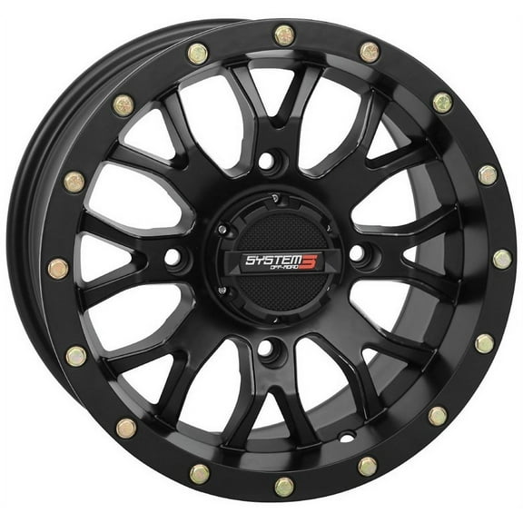 System 3 ST-3 14x7 ATV/UTV Wheel - Matte Black (4/110) 5 2 [14S3-1110]