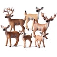 thumbnail image 2 of 6Pcs/Set Simulation White-tailed Deer Animal Model Christmas Home Decor Kids Toy, 2 of 9