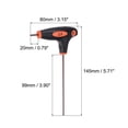 thumbnail image 2 of Unique Bargains 2.5mm Ball End Hex Key T-Handle Wrench Spanner, Metric S2 Steel 2 Pack, 2 of 5