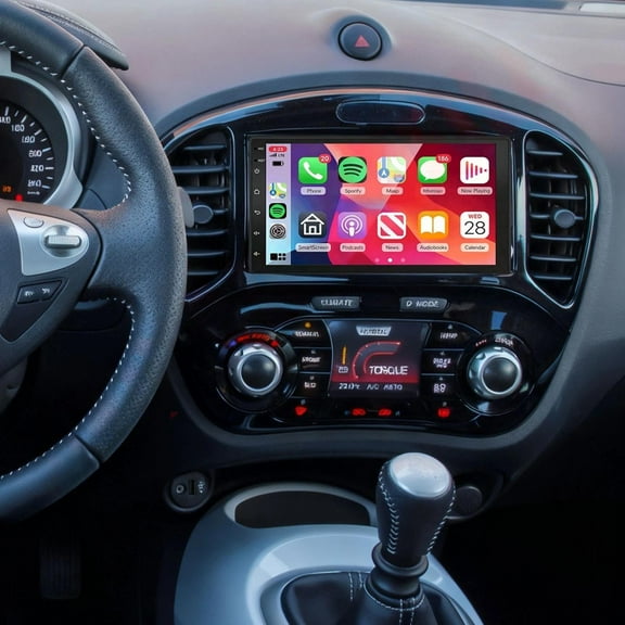 Zcargel 7" Car Stereo Android 13 2 32G for Nissan Juke Wireless with CarPlay Android Auto Steering Wheel Control GPS