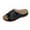 Black, variant on CFLVAEK Women's Slide Sandals Comfortable Arch Support Slides Casual Walking Slip On Low Wedge Sandals Summer Vacation Beach Shoes 2025 Size 7.5
