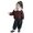 Red, variant on Toddler Leather Jacket Girls Winter Windbreaker Warm Sherpa Fleece Coat Casual Cozy Lapel Collar Snap Button Outerwear Punks Jacket Boys Girls Fall Raincoat Outerwear
