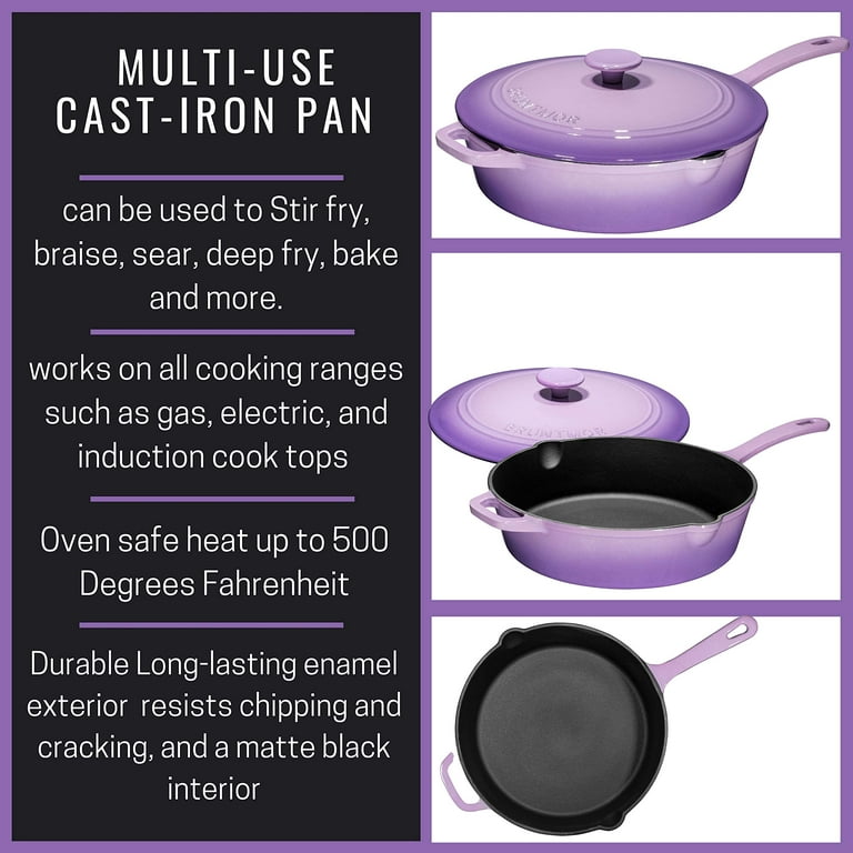  Lodge 12 Cast Iron Skillet - Chef Collection - Perfect Sear -  Ergonomic Handles - Superior Heat Retention - Cast Iron Cookware & Skillet:  Home & Kitchen