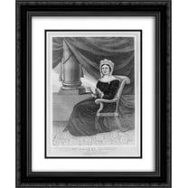 Mrs. Rachel Jackson, late consort to Andrew Jackson, President of the U. States 18x24 Double Matted Black Ornate Framed Art Print