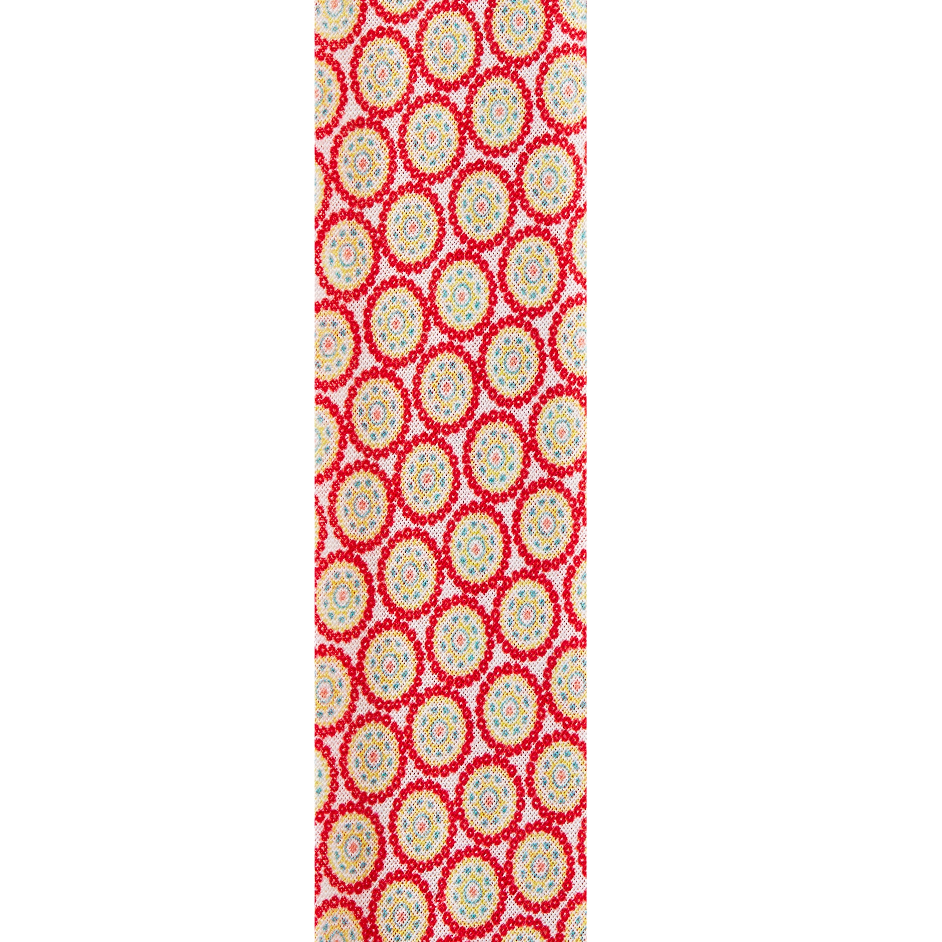 The Pioneer Woman Sunny Circles Double Fold Cotton Quilt Binding Ribbon, 7/8" x 25 Yards
