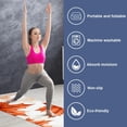 thumbnail image 2 of Maple Leaves Gym Towel with Storage Bag, 72.8"x26.8", Yoga, Pilates, Fitness, Hot Yoga, and Yoga Blankets, 2 of 6