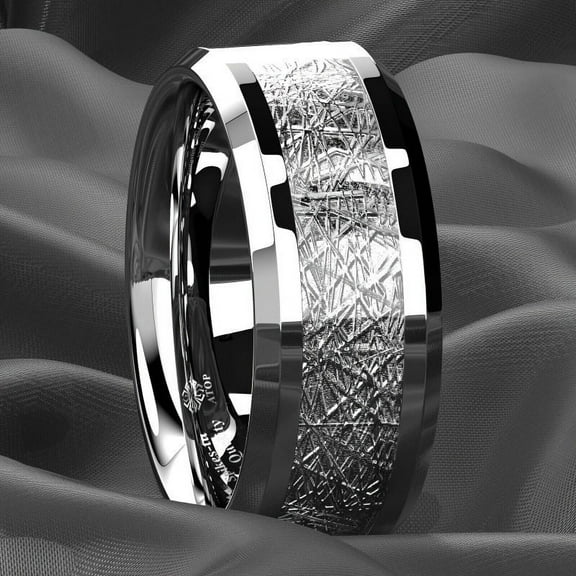 1 stylish tungsten steel ring - durable, scratch-resistant, allergic men's wedding ring - fashionable and romantic engagement jewelry, the perfect gift for lovers, fathers and friends,10