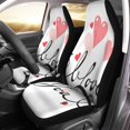 thumbnail image 1 of RYLABLUE Set of 2 Car Seat Covers Pink Text Valentine Lettering I Love You Red Letter Universal Auto Front Seats Protector Fits for Car,SUV Sedan,Truck, 1 of 5