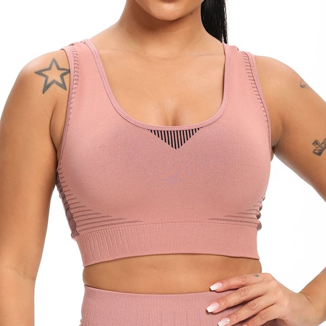 Breathable Yoga Vest for Women Chest Hollow Out Bra Soft Material for Summer Spring Running