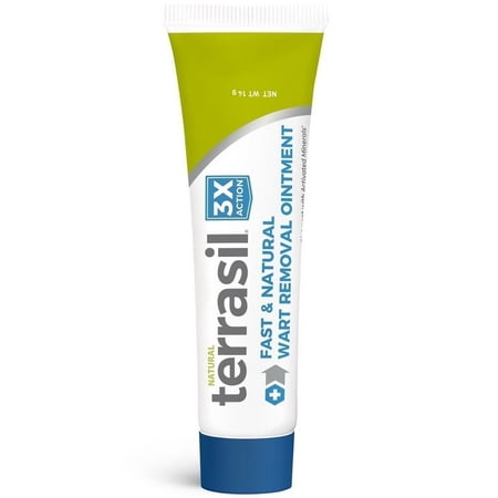 Terrasil Wart Symptom Relief - Natural, Acid-Free No Burning or Freezing, For Sensitive Skin (14gm Tube)