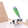 thumbnail image 3 of Máquina de perforación de bordes manual, guía de orificios para bandas de bordes, bandas de bordes para carpintería, cuero, H verde, verde, 3 of 5