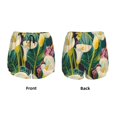 thumbnail image 3 of Balery Tropical Floral Jungle Pantalones cortos deportivos para mujer con forro y dos bolsillos, elásticos, para entrenamiento, gimnasio, yoga-X-Large, 3 of 7