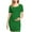 Green, variant on Zwiiyzr 2025 Women's Maternity Dress Solid Color Slim Short Sleeve Tank Dresses Scoop Neck Pregnancy Bodycon Dress for Casual Wear Coffee