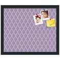 thumbnail image 2 of PinPix 18x15 Custom Cork Bulletin Board Quatrefoil Lt Pur Poster Board Has a Fabric Style Canvas Finish, Framed in Quatrefoil Lt Pur, by ArtToFrames (PinPix-489), 2 of 6