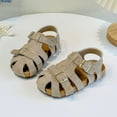 thumbnail image 3 of Mepaouo Boy's Girl's Closed Toe Sandals Toddler Little Kid Summer Cork Footbed Flats Outdoor Shoes, 3 of 9